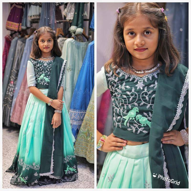 NEW LAUNCING KIDS LEHENGA CHOL georget Wholesale clothing distributors in India